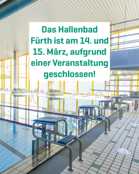 Hallenbad Scherbsgraben am 14. und 15. März 2026 geschlossen