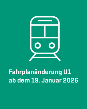 Fahrplanänderung U1 Janaur 2026