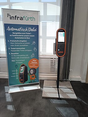 Ticketautomat zum Testen im Servicecenter